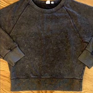 GAP distressed sweatshirt.  Nice seam detail.  EUC